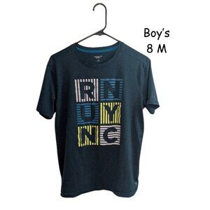 🖤 Boys’ “RUN NYC” Graphic Tee – Size 8 (Medium)